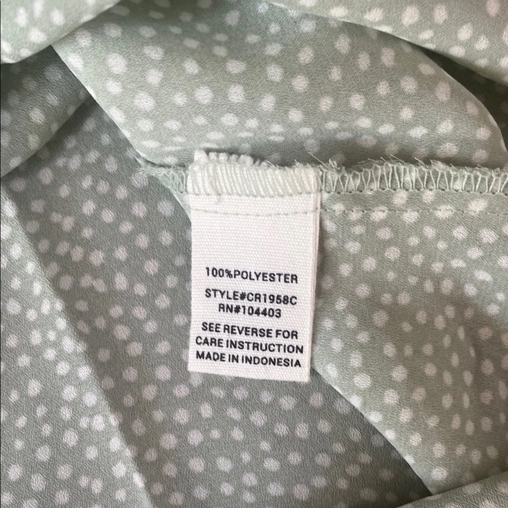 Anthropologie Mine L light green cream off white scoop neck camisole top - Image 6