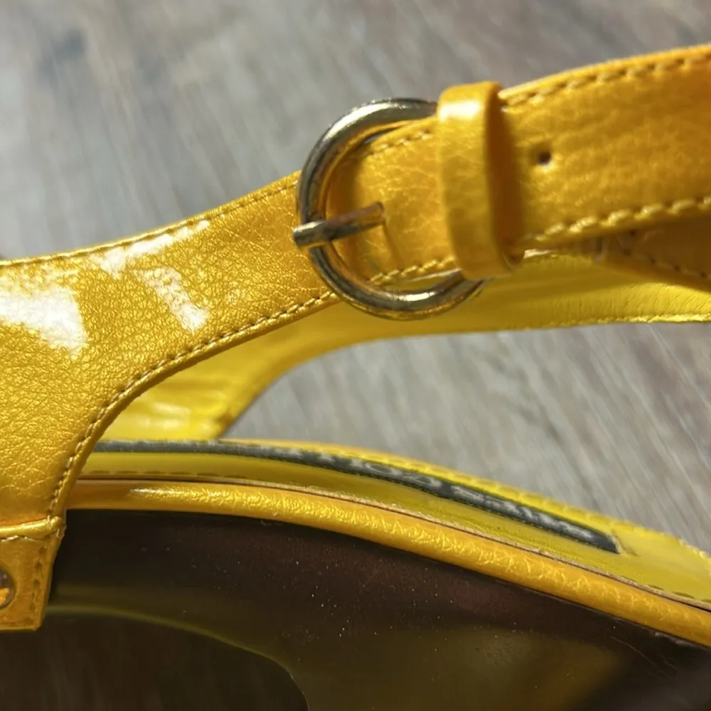 Yellow Slingback Heels by Shes Collection Size 5.5 - Image 16