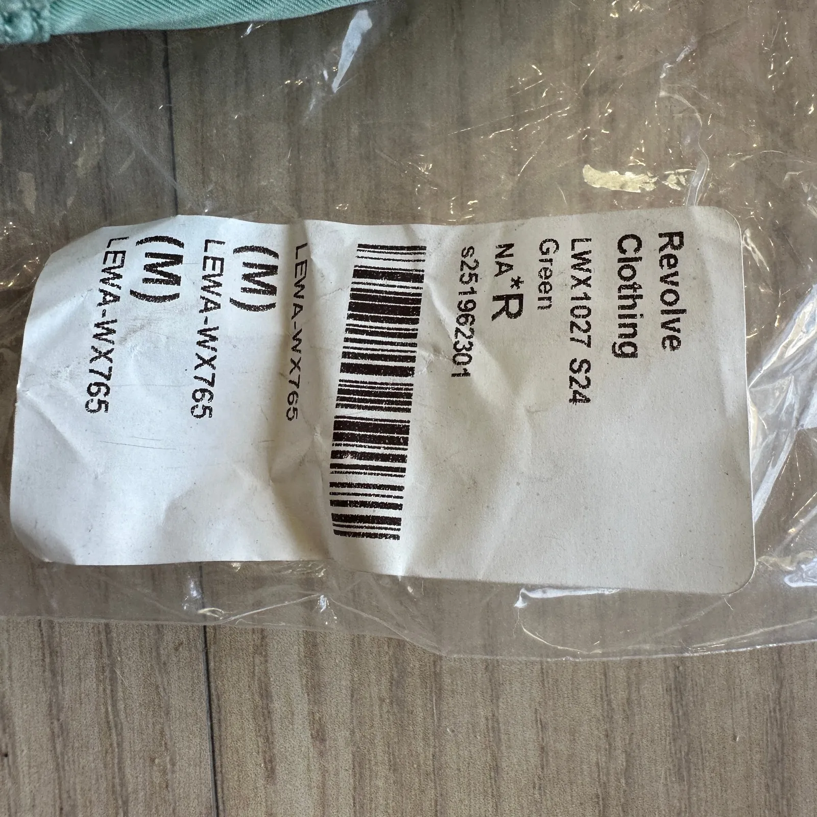 Revolve Triangle Chain Bikini Top Sage Green MEDIUM Bralette String Lovewave $88 - Image 7