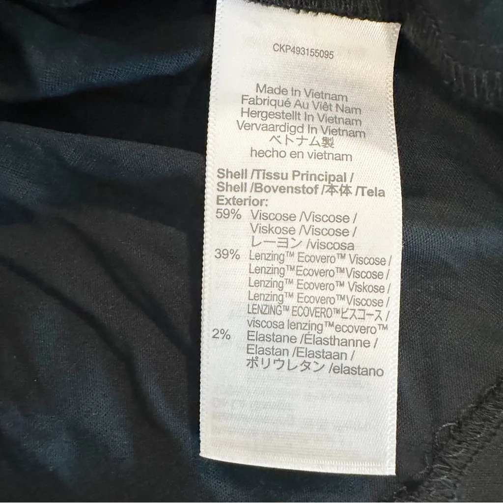 Madewell Top Womens Shirred‎ Puff-Sleeve Satin Whimsigoth V Neck Black Size XS - Image 9