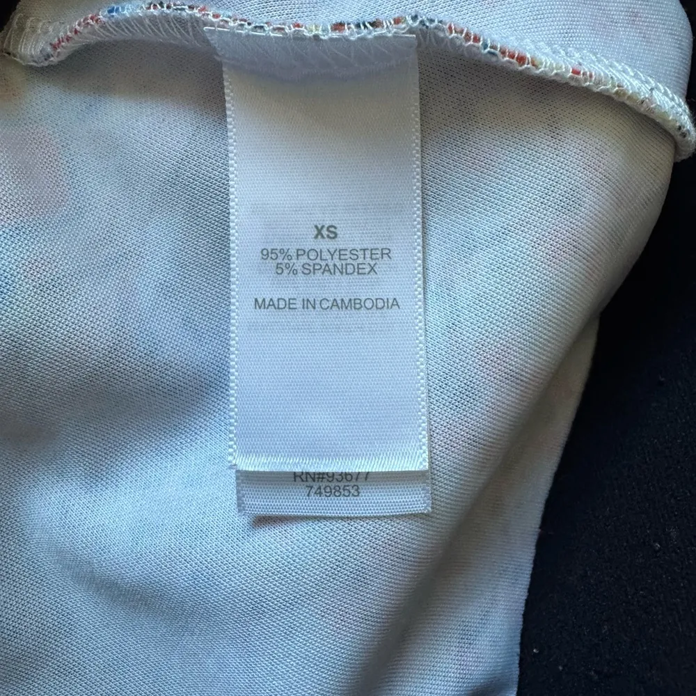 Womens Bisou Bisou Multicolor Blue Midi Pencil Skirt Casual Work Wear Size XS - Image 4