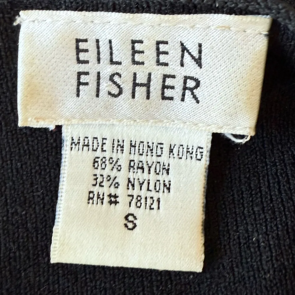 Eileen Fisher Classic Black Turtleneck Sweater blouse women size S - Image 9