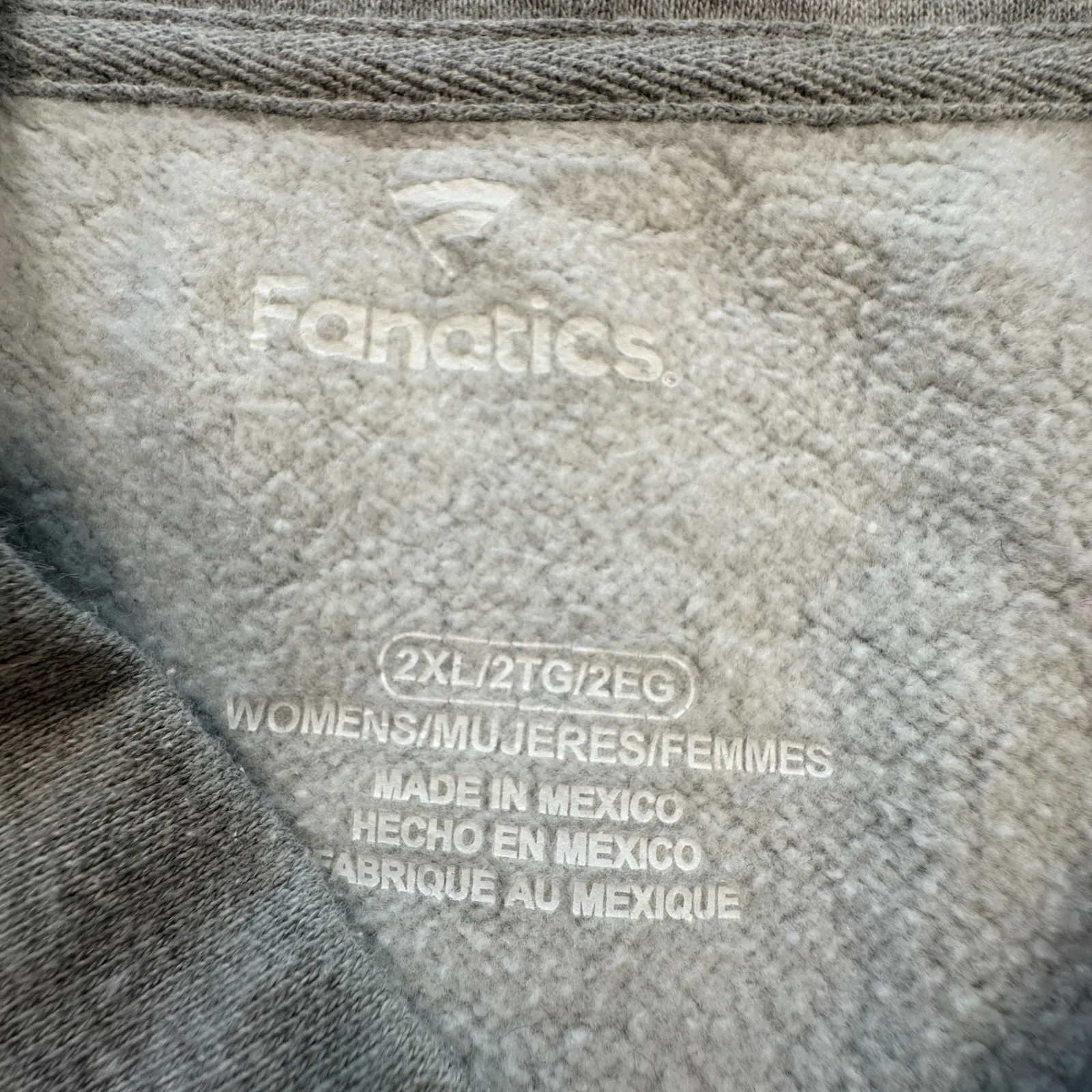 Fanatics Philadelphia Eagles Stronger Together Womens Hoodie Gray 2XL NFL Fly - Image 4