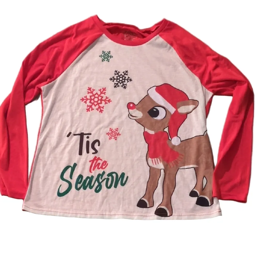Rudolph The Red Nose Reindeer Holiday Long Sleeve Top Size Large - Image 2