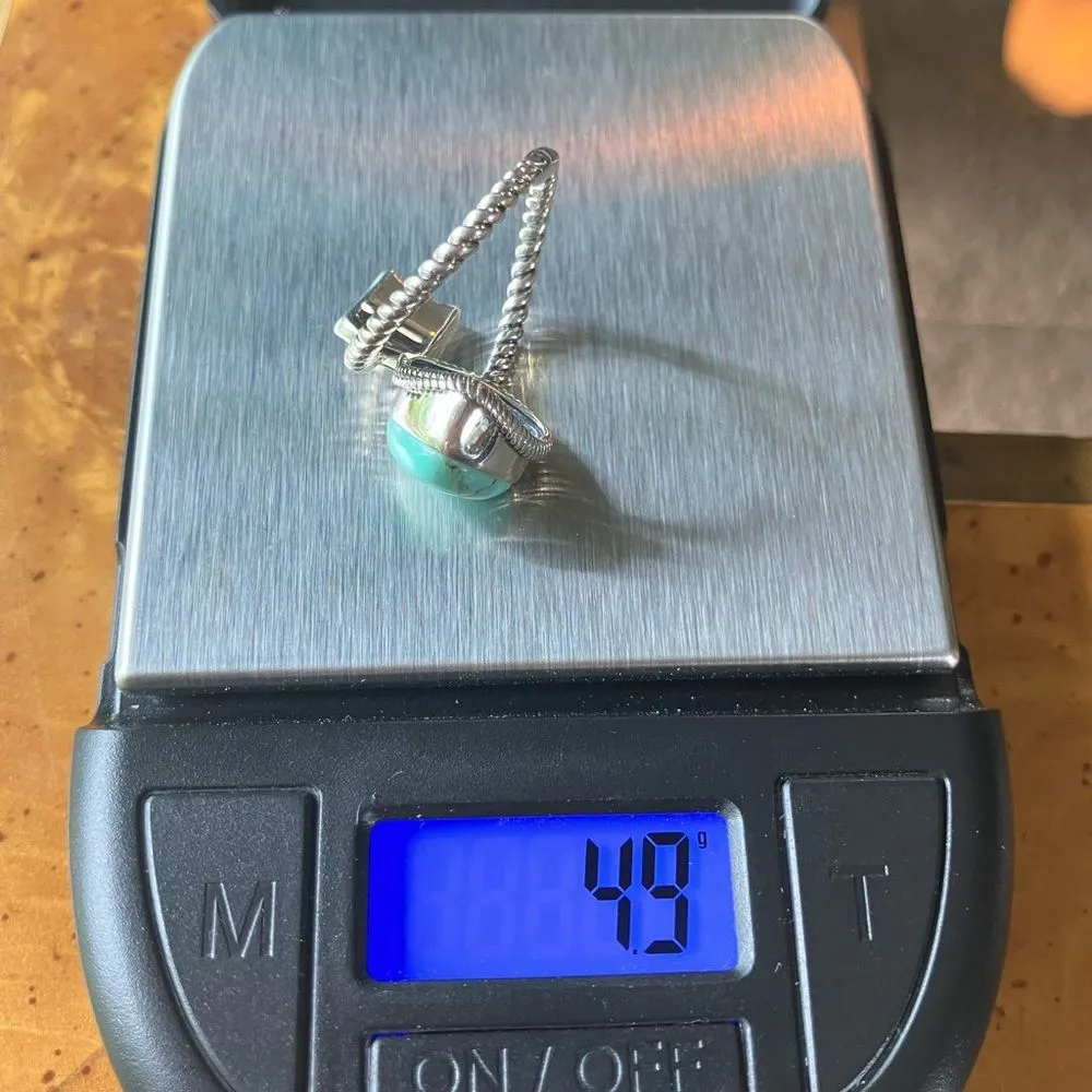 Royston Turquoise Sterling Silver Arrow Ring Size 6 - Image 8