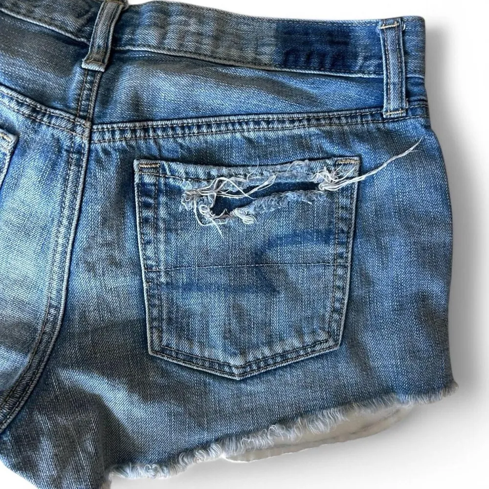 American Eagle Vintage Hi-Rise Festival Destroyed Denim Shorts, Size 4 - Image 7
