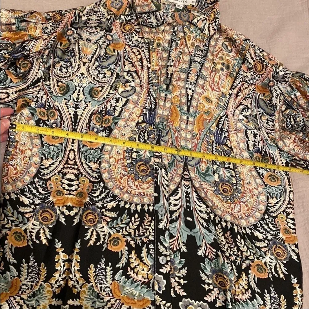 MOLLY BRACKEN SIGRID FLORAL BLOUSE . SIZE XS - Image 12