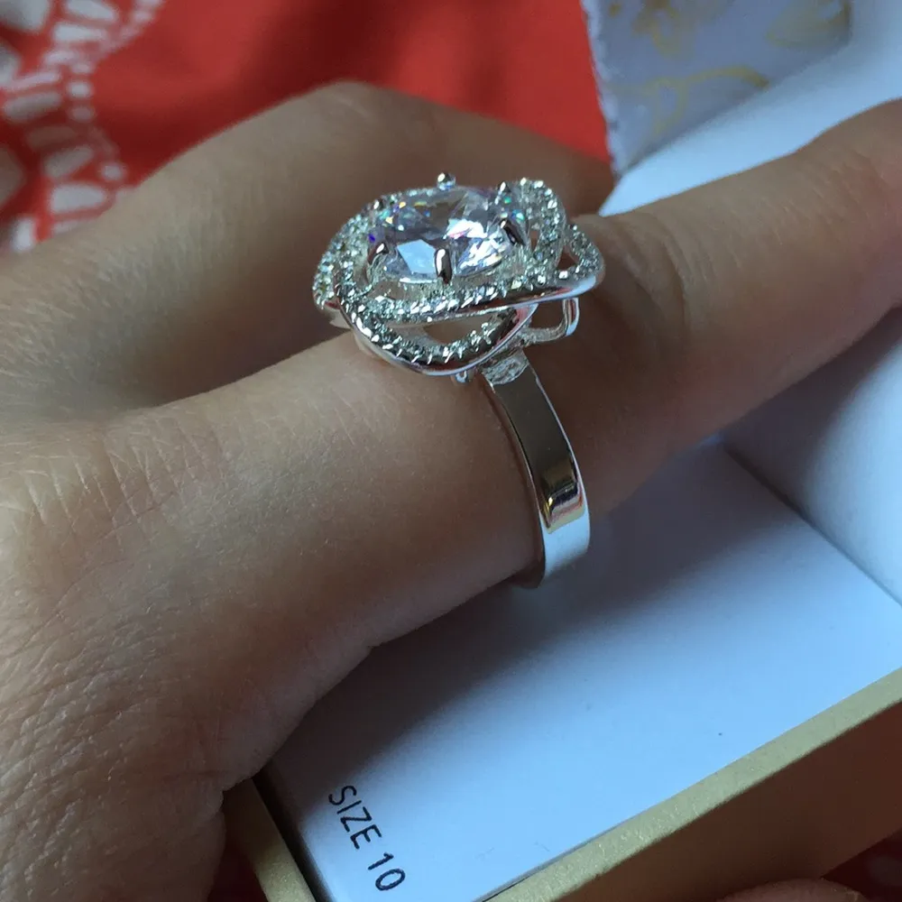 Charter club CZ ring. Size 10 - Image 7