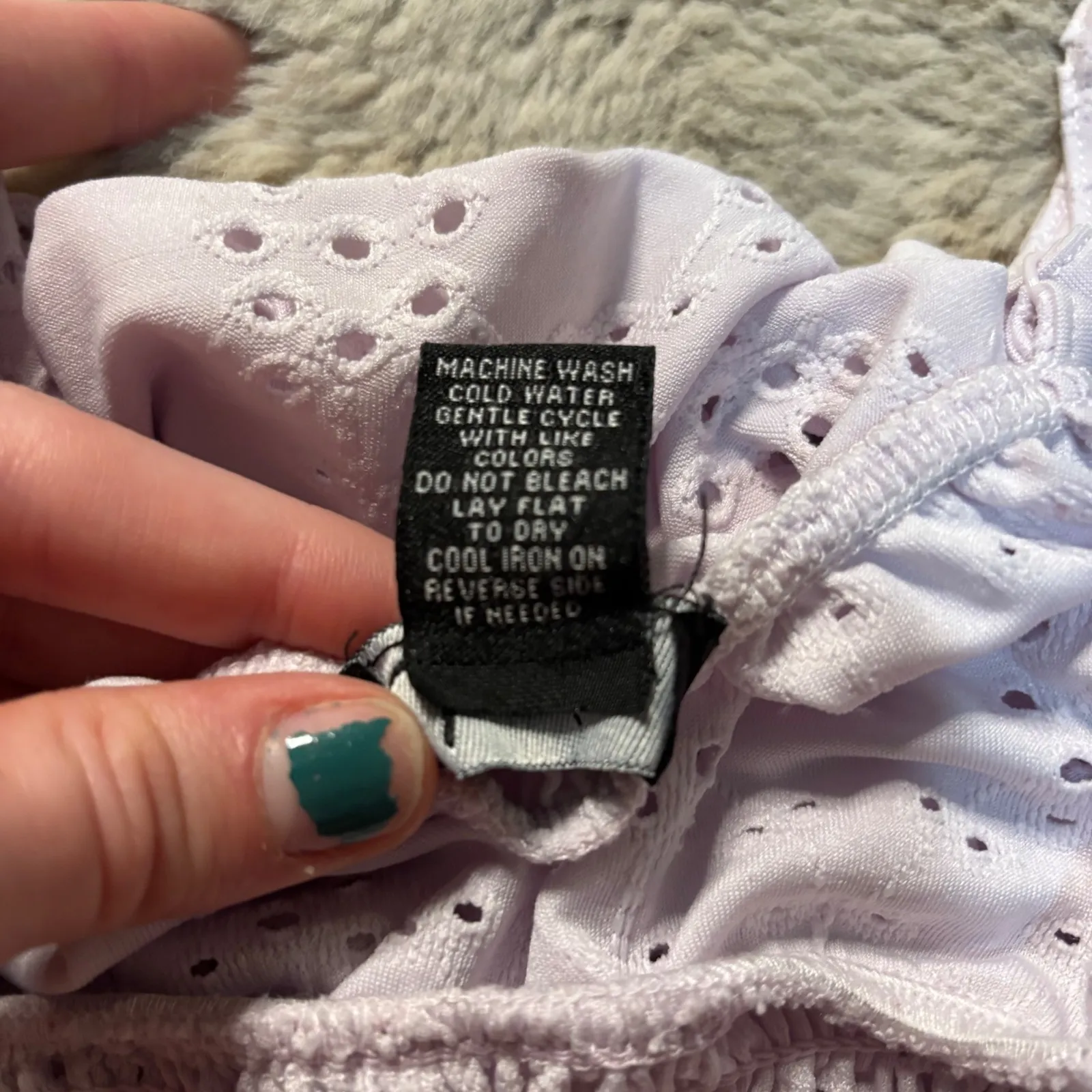 Justify‎ Tank Top Size Medium Lavender Scrunch Waist - Image 4