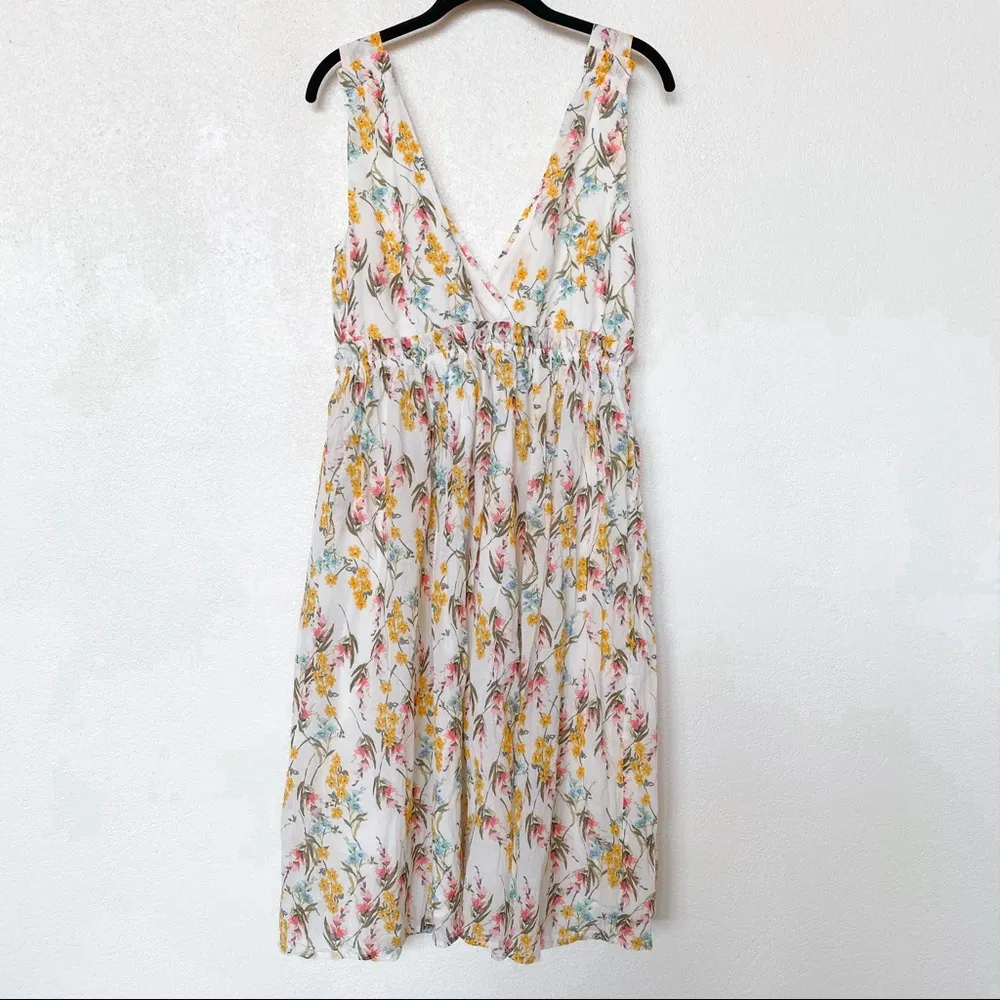 Revolve Line & Dot Fleur Floral Midi Dress Size Medium - Image 10