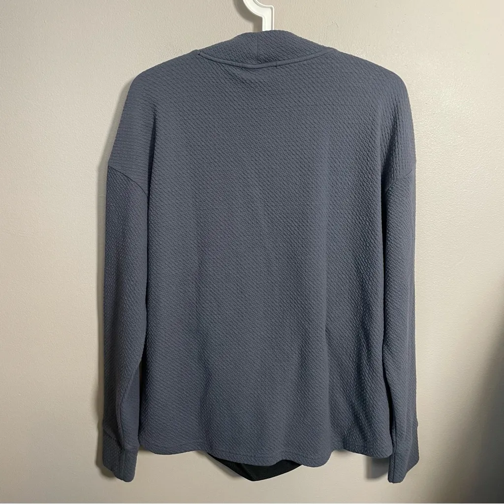 Swannies Golf Mock Neck Pullover Sweatshirt Lightweight Gray Size XL - Image 3