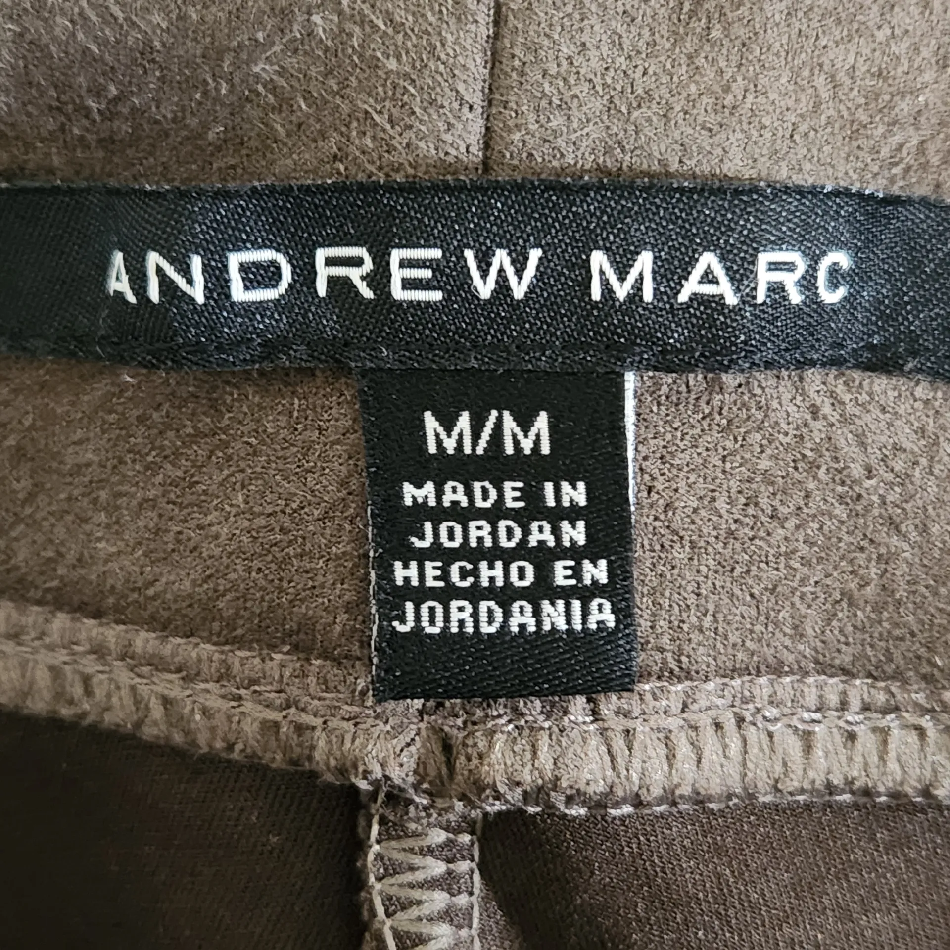 Andrew Marc Brown Faux Suede Leggings Size Medium Brown Sueded Leggings - Image 6