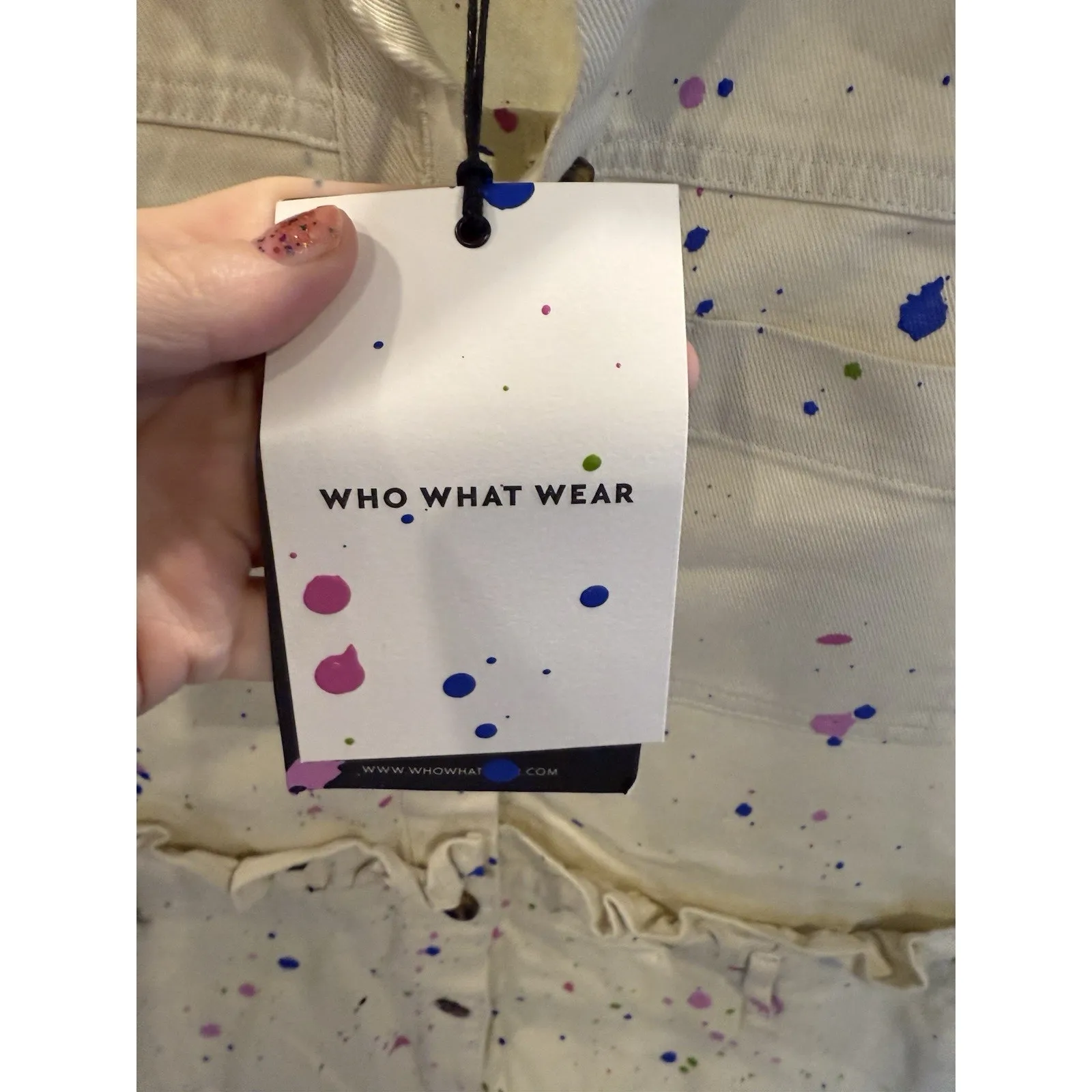 OOAK who what wear Ivory Jean Dress XS - Image 4