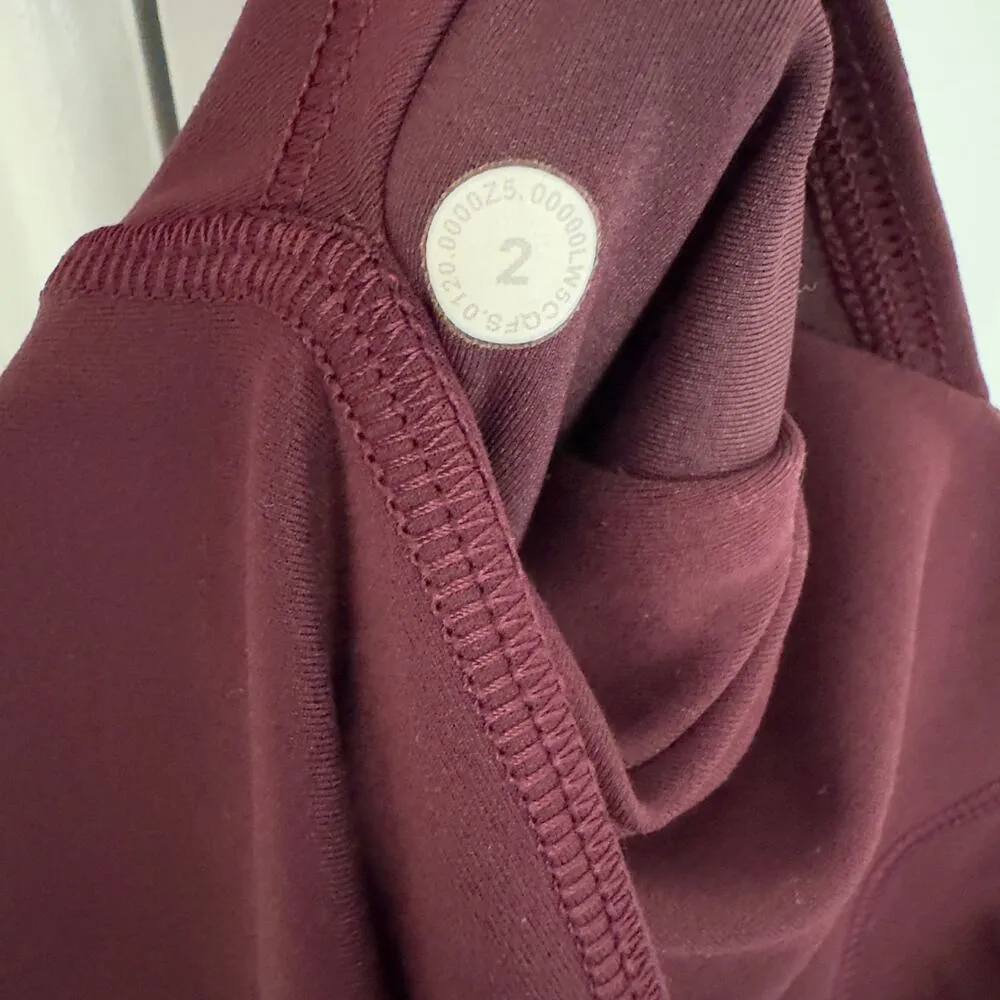 Lululemon Invigorate High-Rise Tight 25" in Red Merlot training Everlux leggings - Image 7