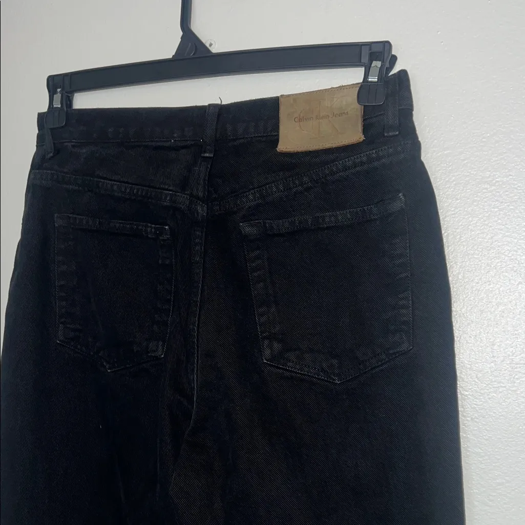 Vintage Calvin Klein Classic Black Women's Jeans 90s Size 30 - Image 3