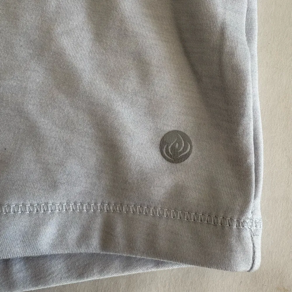 Apana Quarter zip Pullover Top Size M Light Blue mock neck - Image 8