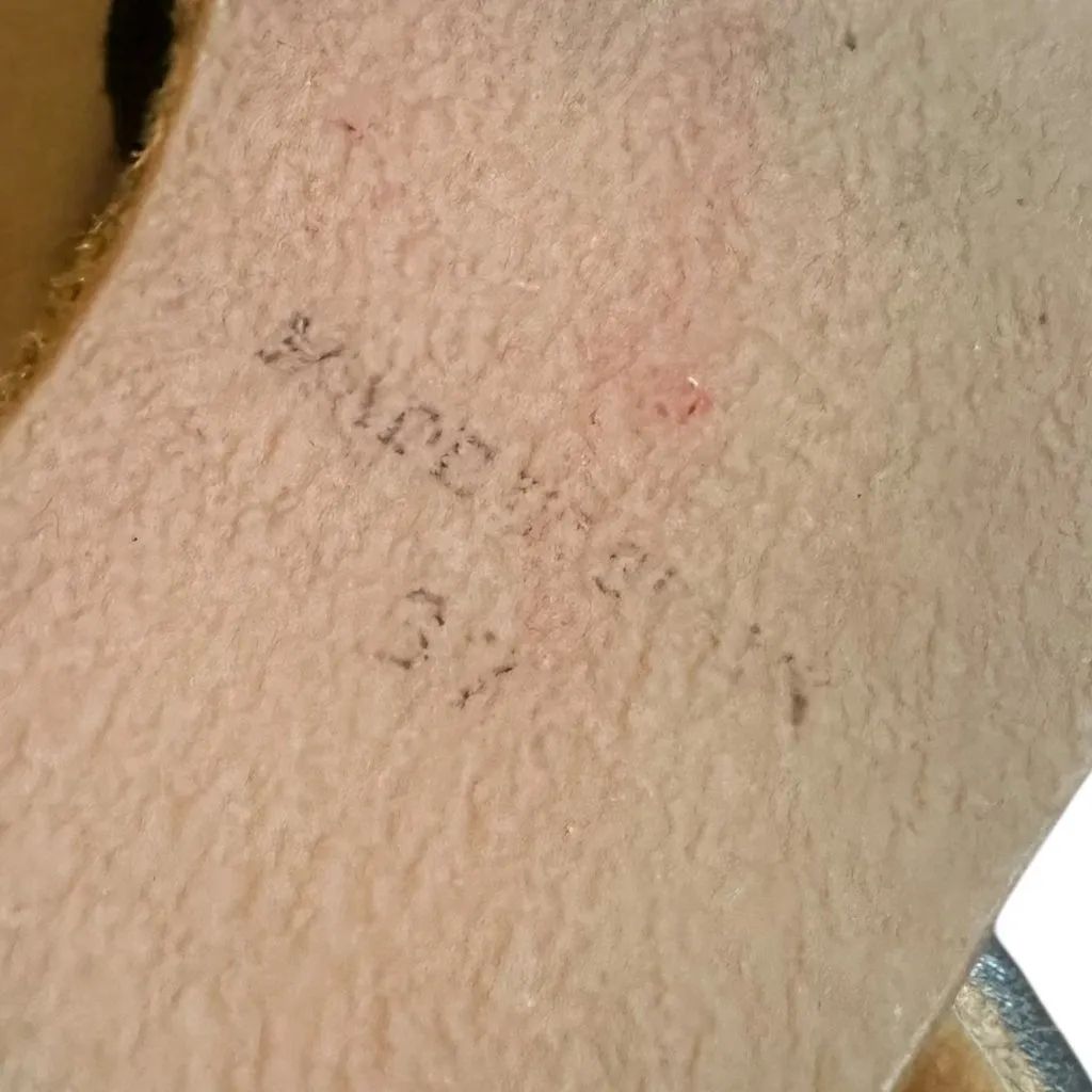 Viscata Montroig Canvas Espadrille Flats Black Velvet Metallic Buckle Size 37 - Image 11