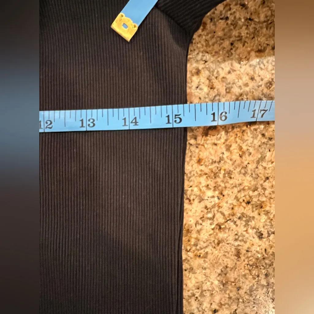 G-STAR RAW ERGONOMIC SLIM RIB DRESS WMN Size Medium NWT Color Dark Black - Image 3