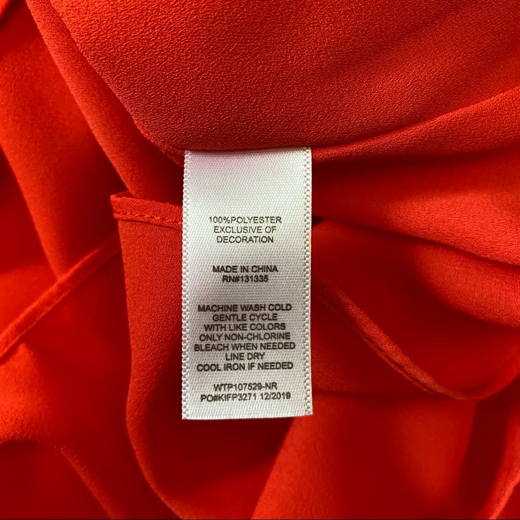 Socialite Red Lace V-Neck Camisole Tank Top Blouse Women's Size XS - Image 9