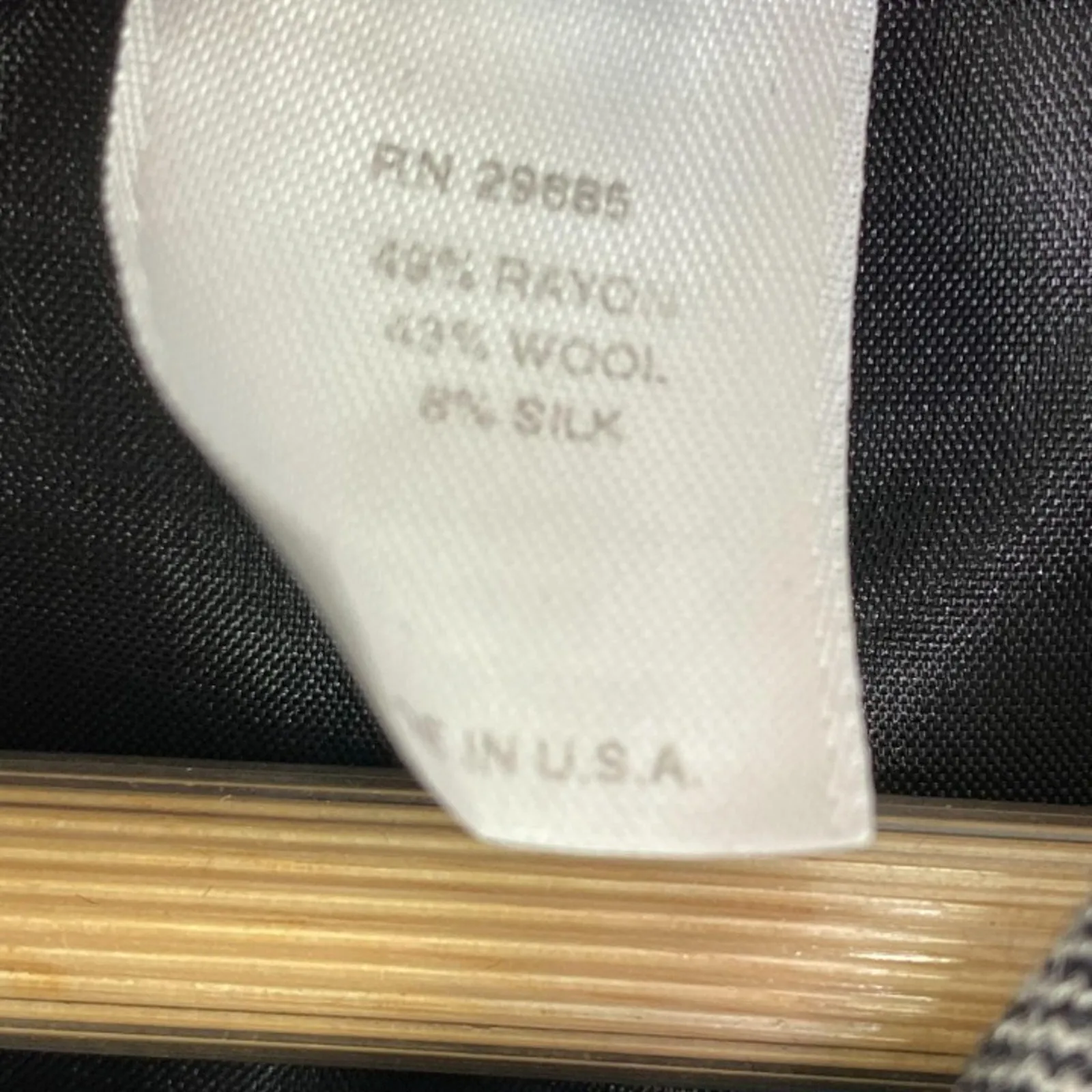 Pendleton Womens Grey Wool Silk Button Front Blazer Suit Jacket Size 4 Cropped - Image 3