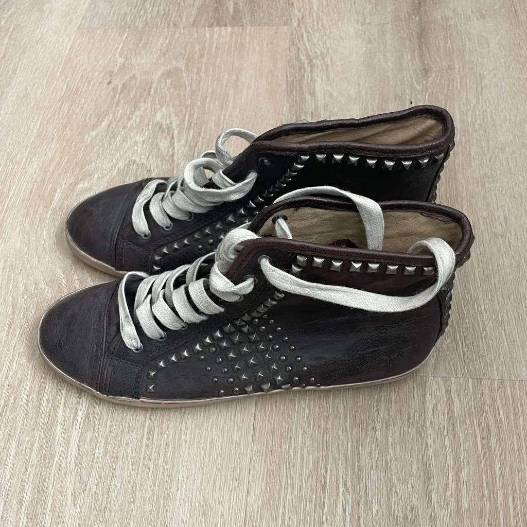 Frye  Kira Biker High Top Sneakers - Image 3