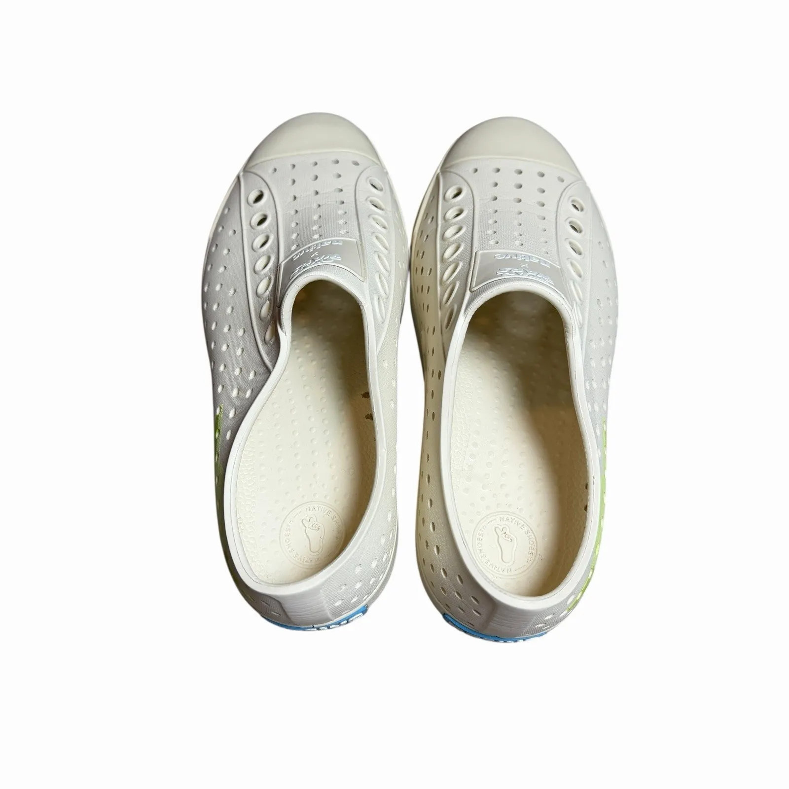 Star Wars x Native Shoes Jefferson Baby Yoda Grogu Cream Slip On M3 W5 EVA Tan Size 5 - Image 9