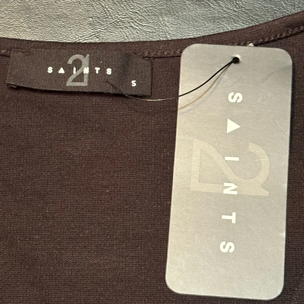 21 Saints Black Women's Buttoned Vest size S NWT - Image 5