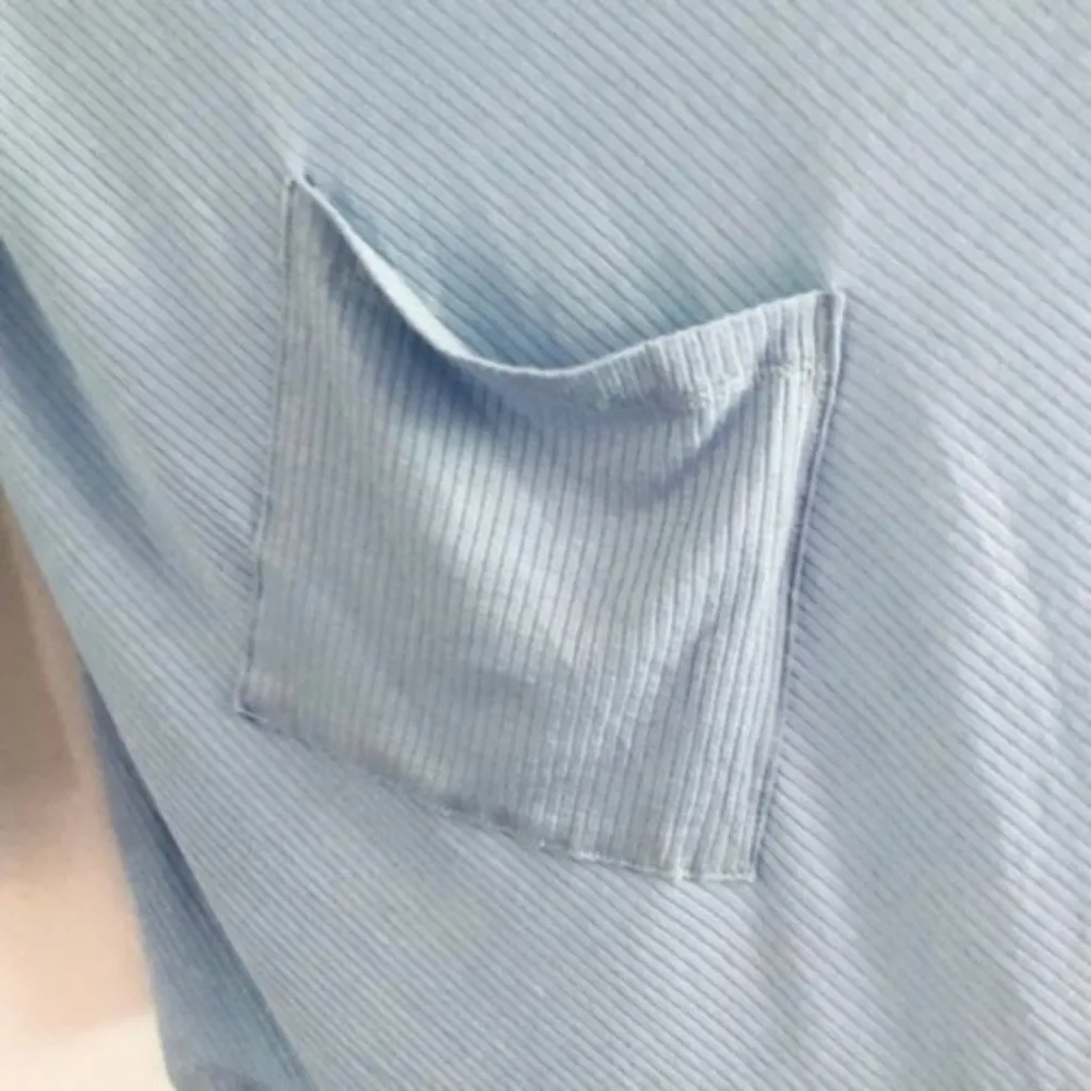 Ezra Cardigan M NWT Open Handkerchief Hem Hood Nordstrom Asymmetrical Light Blue - Image 6