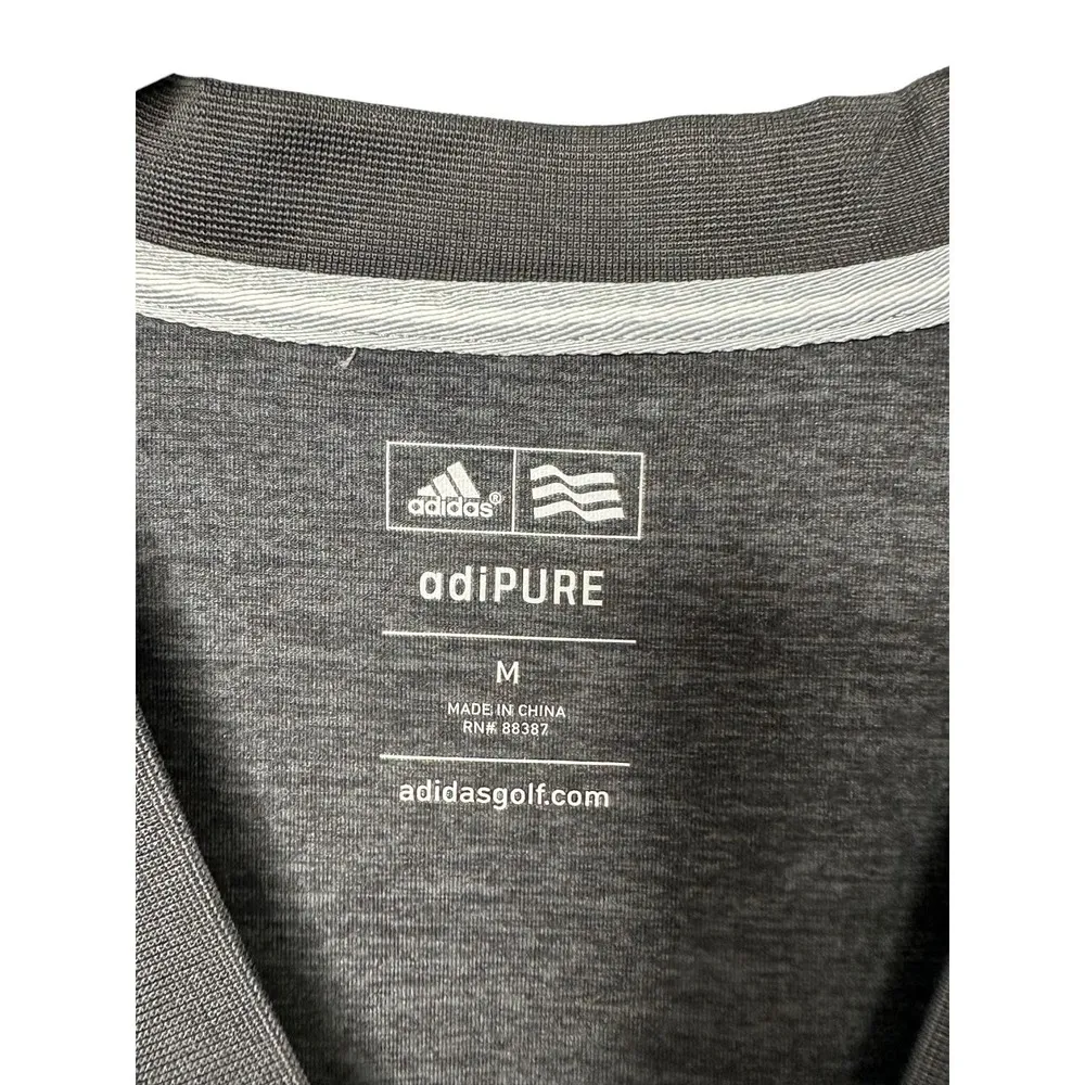 Adidas Golf adiPURE Black V-Neck Short Sleeve Henley Shirt Women's Medium - Image 4