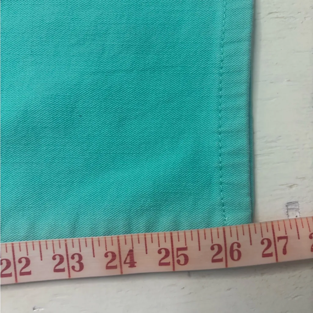 TALBOTS Simply Flattering Slim Ankle Jeans Size 16P Petite Cool Mint Green - Image 6