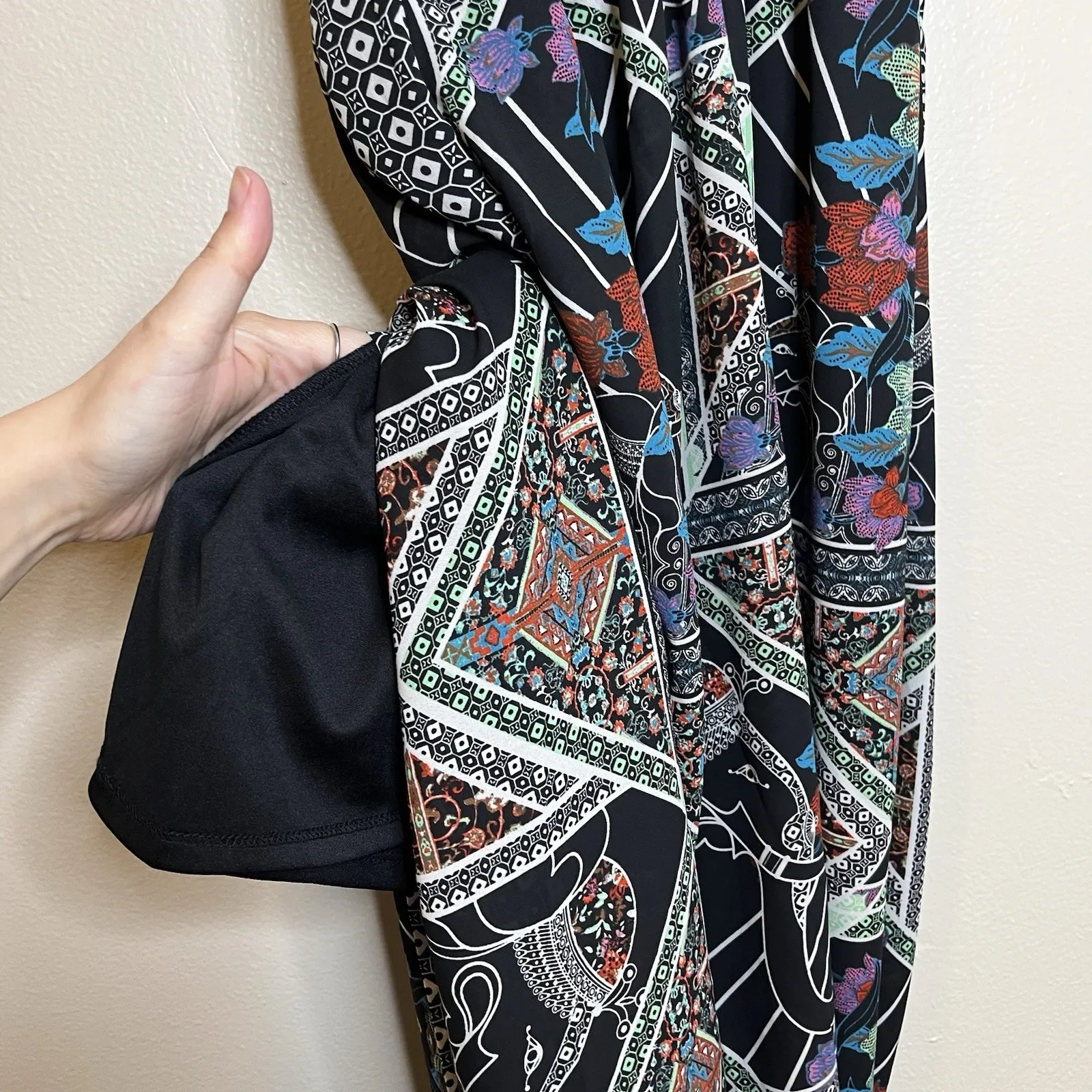 Women's Maxi Dress Elephant Boho Hippie Floral Thin Strap Beach Vacation Resort - Image 5