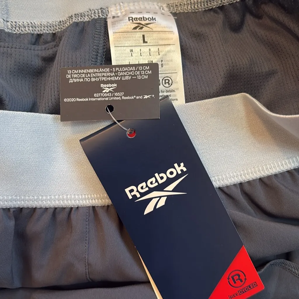 Reebok Gray Exercise Shorts - Image 3