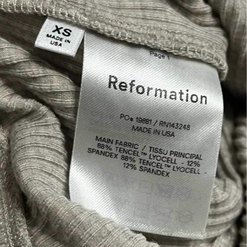 Reformation Jeans • Grey Ribbed Casual Pants - Image 5