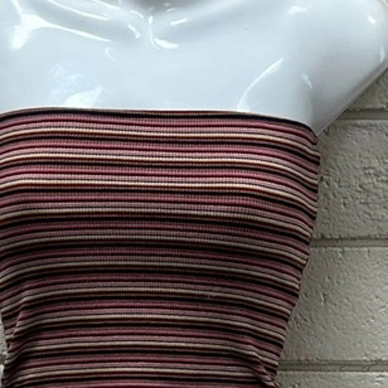 Brandy Melville  Jenny Striped Multicolor tube top one - Image 8