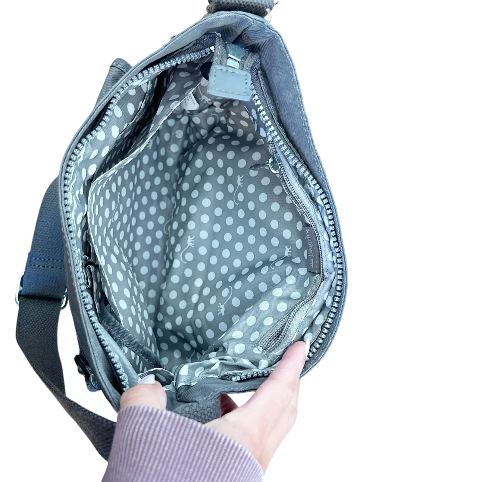 Kipling  Gray Crossbody Bag - Image 3