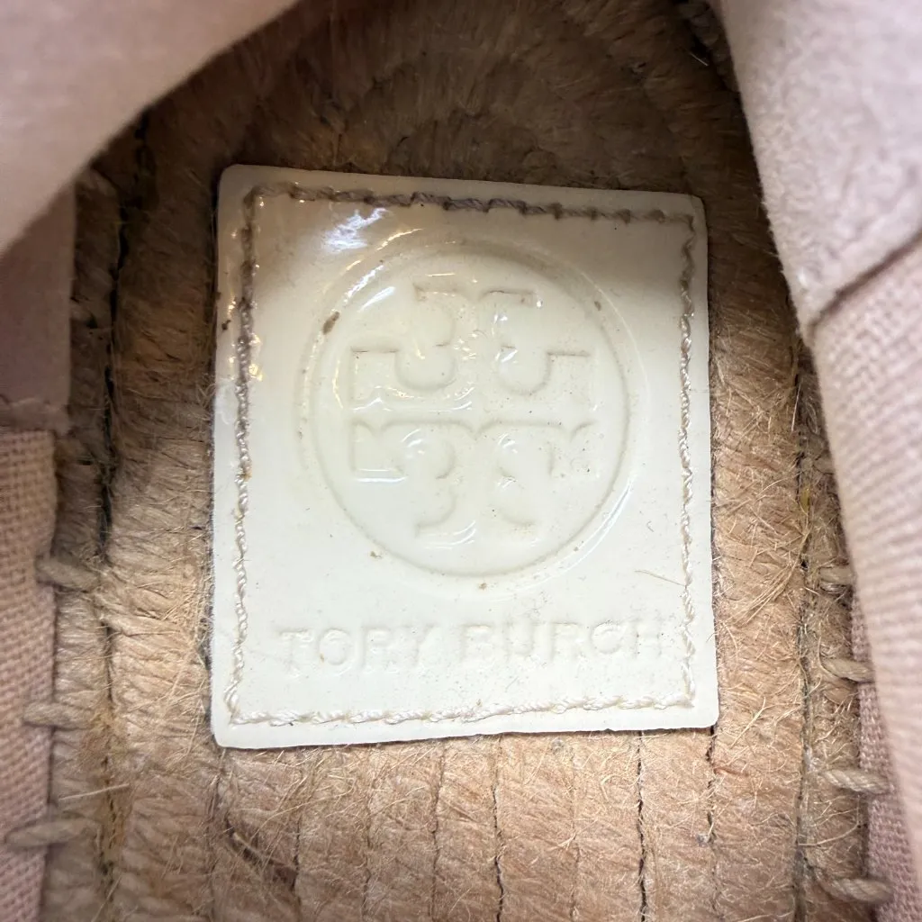 Tory Burch Poppy Espadrilles Flats Shoes Women's 9.5M Pink Designer Preppy Chic - Image 10