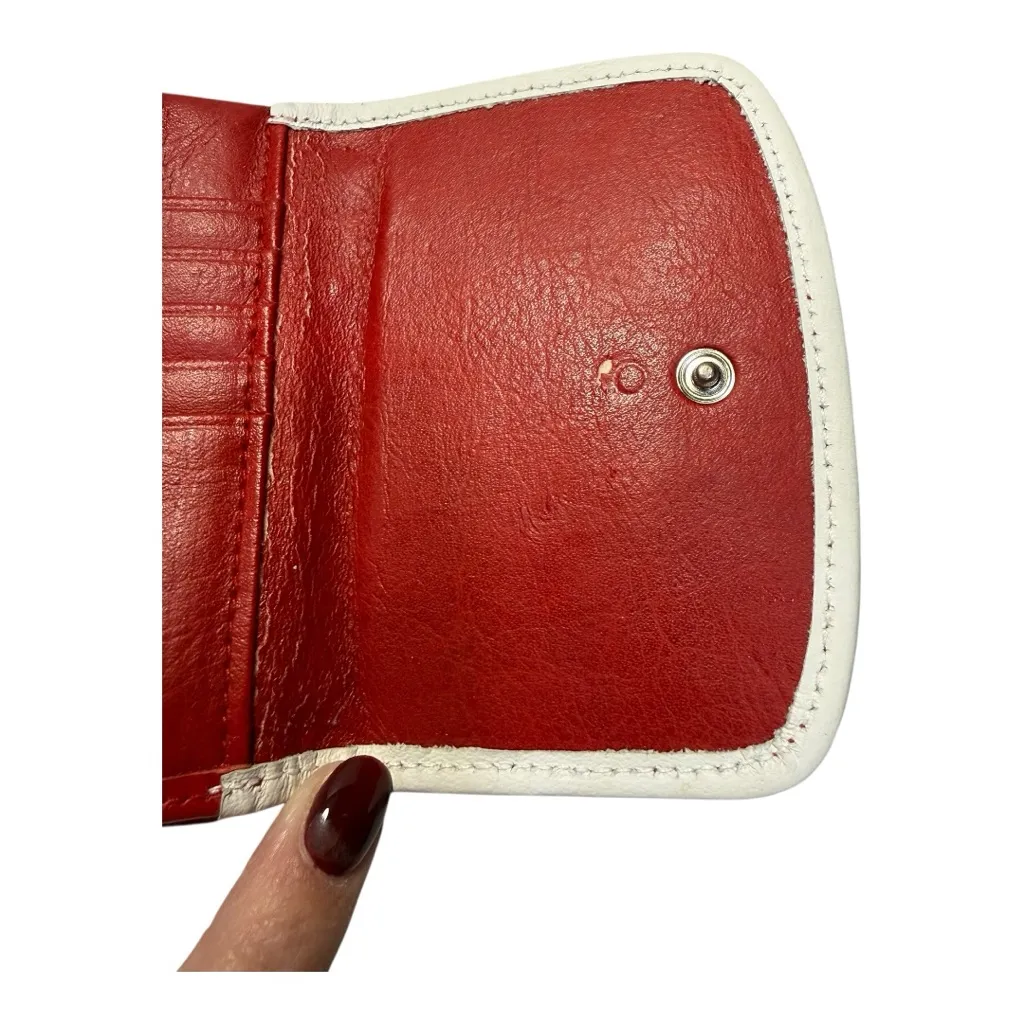 Vintage Rolfs Red Calfskin Leather Wallet | Coin Purse | Snap Closure - Image 8