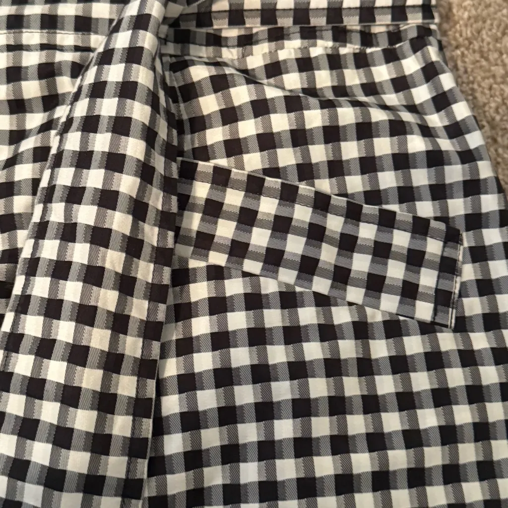 Jones New York Checkered Pencil Skirt with Tie Waist - Image 4