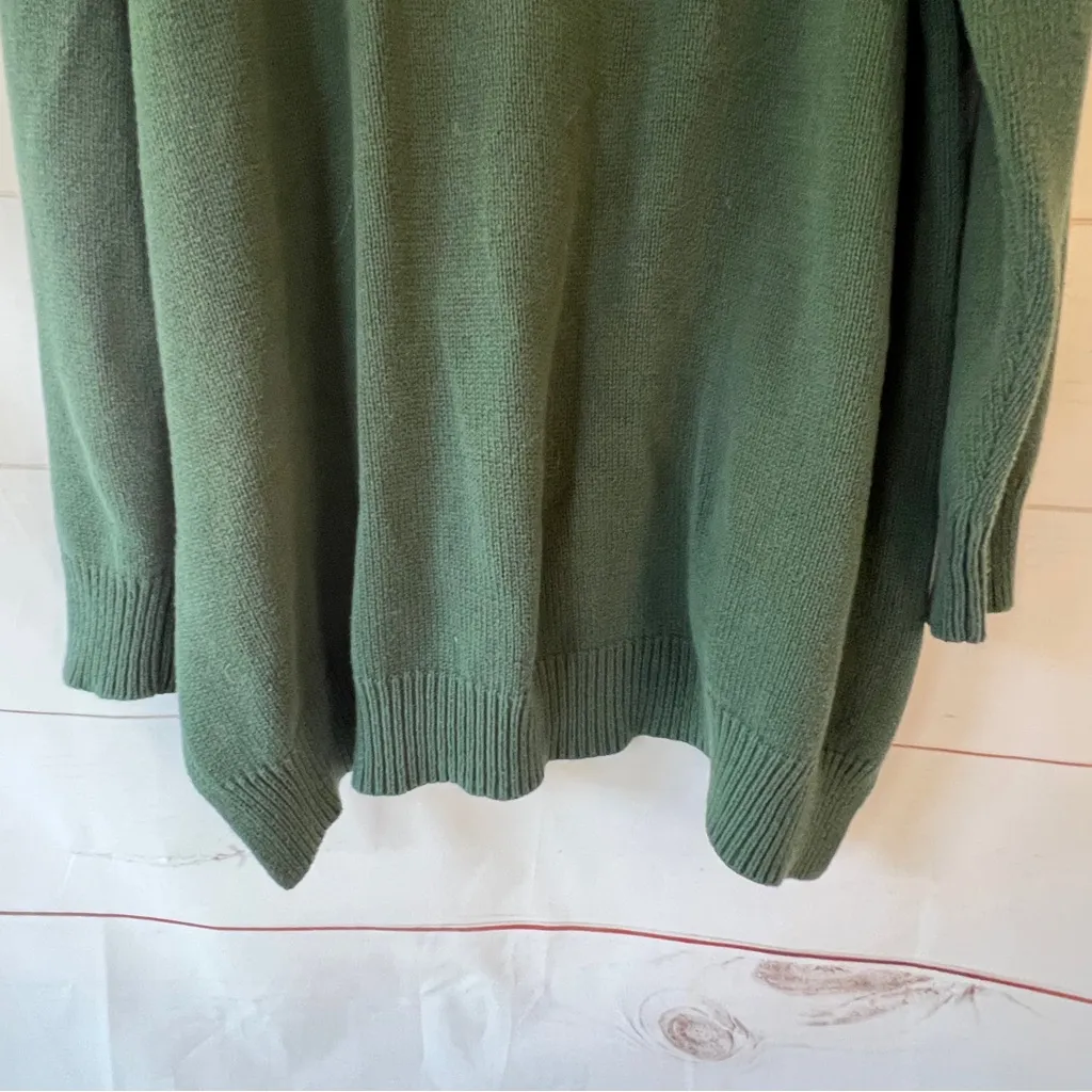 Cozy Green Cable Knit Sweater Style & Co size 3X - Image 6