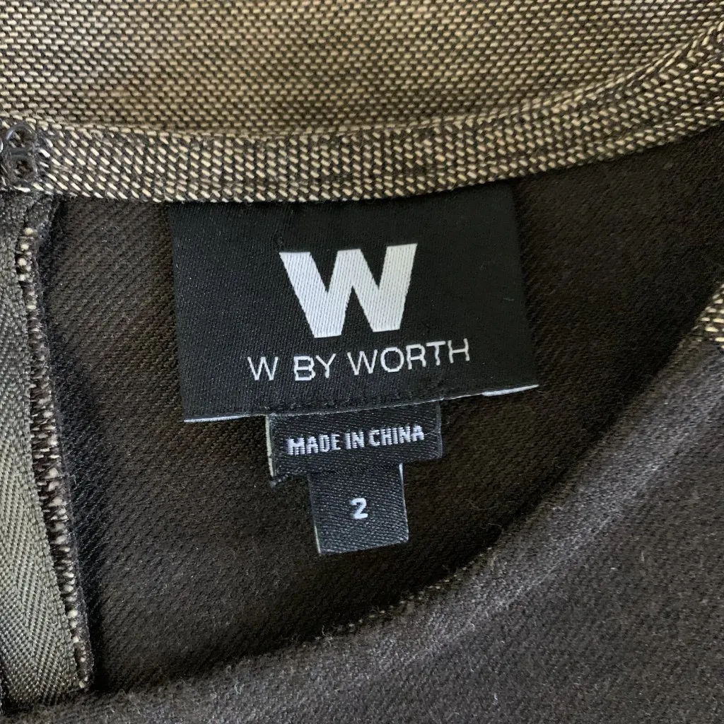 W By Worth Women’s Dress 2 Brown Career Sleeveless Professional Workwear - Image 6