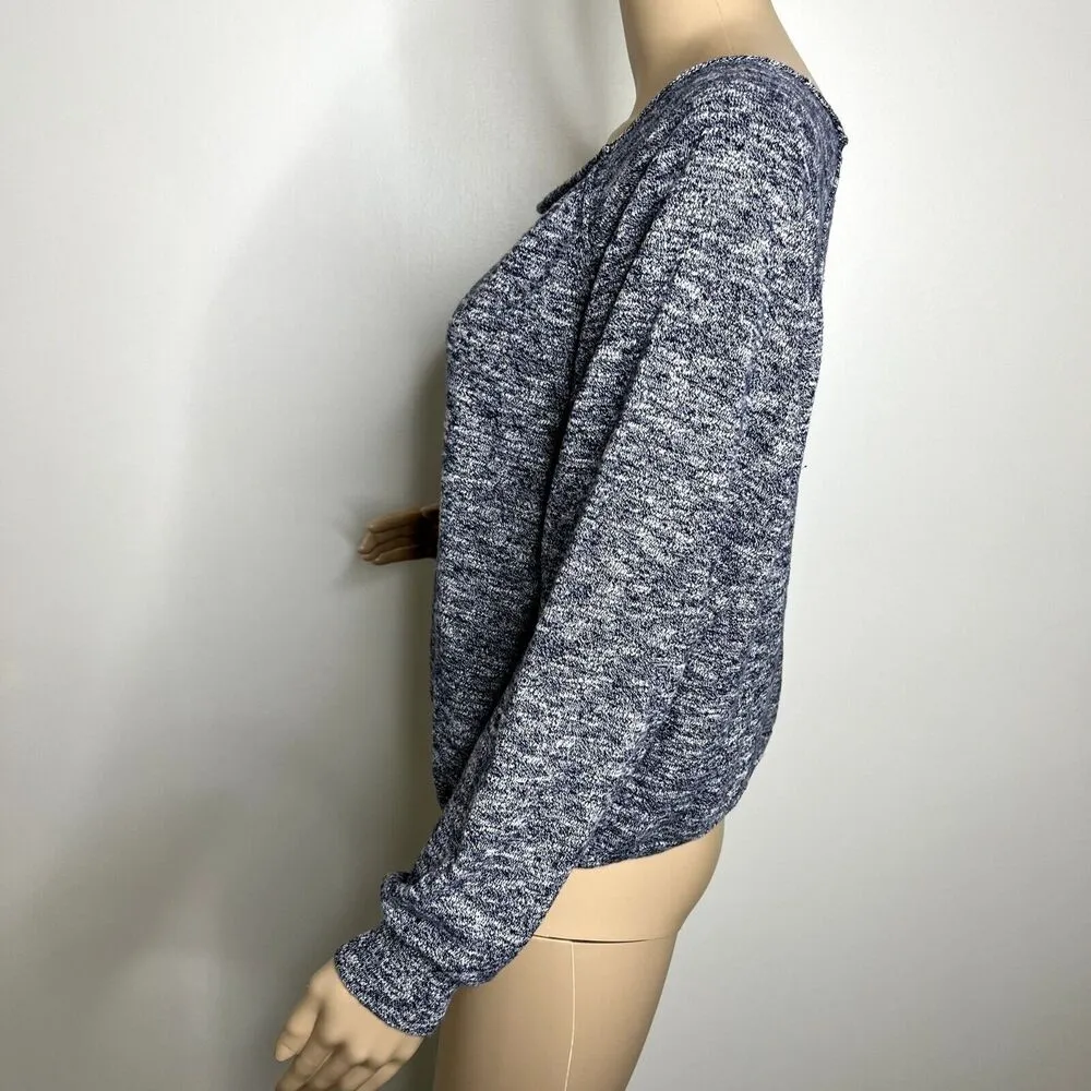 Free Press Blue Marled Scoop Neck Sweater - Image 2