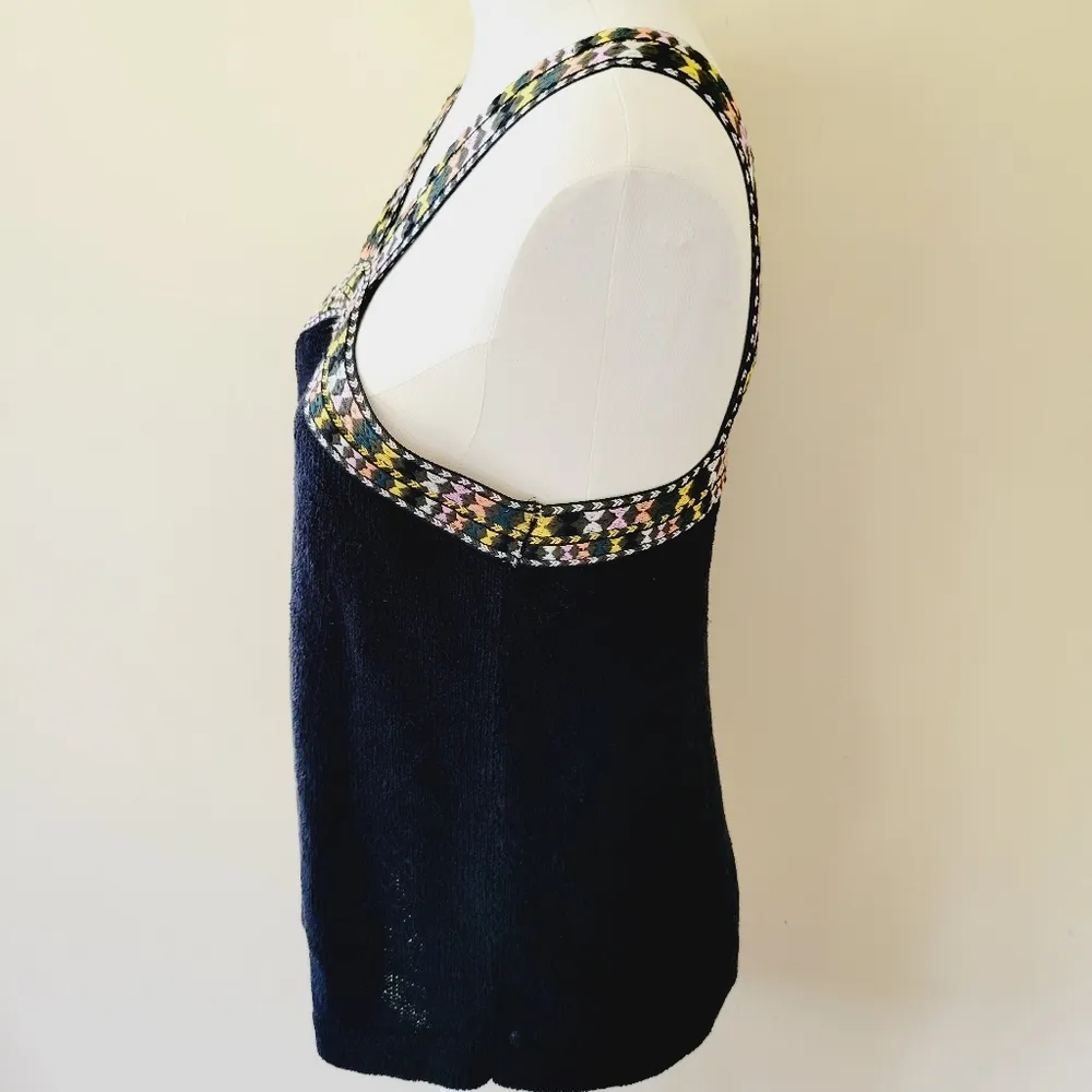Madewell embroidered sweater tank size medium - Image 5