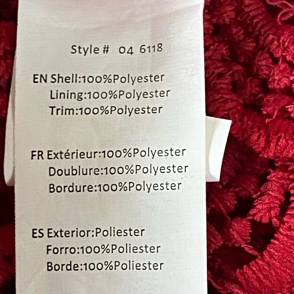 Streetwear Sxciety Crop Top Red Size undefined - Image 14