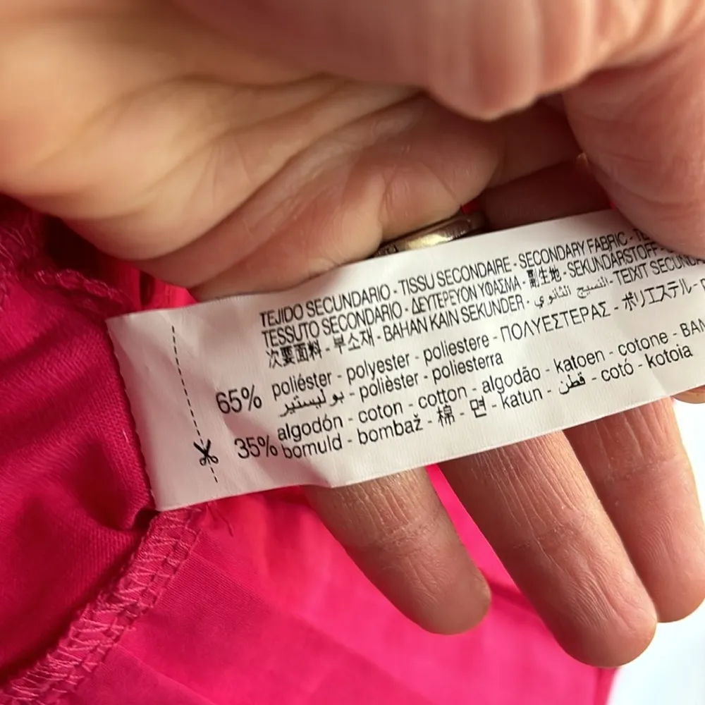 Zara Hot Pink Pleated Ruffle Blouse - Image 6