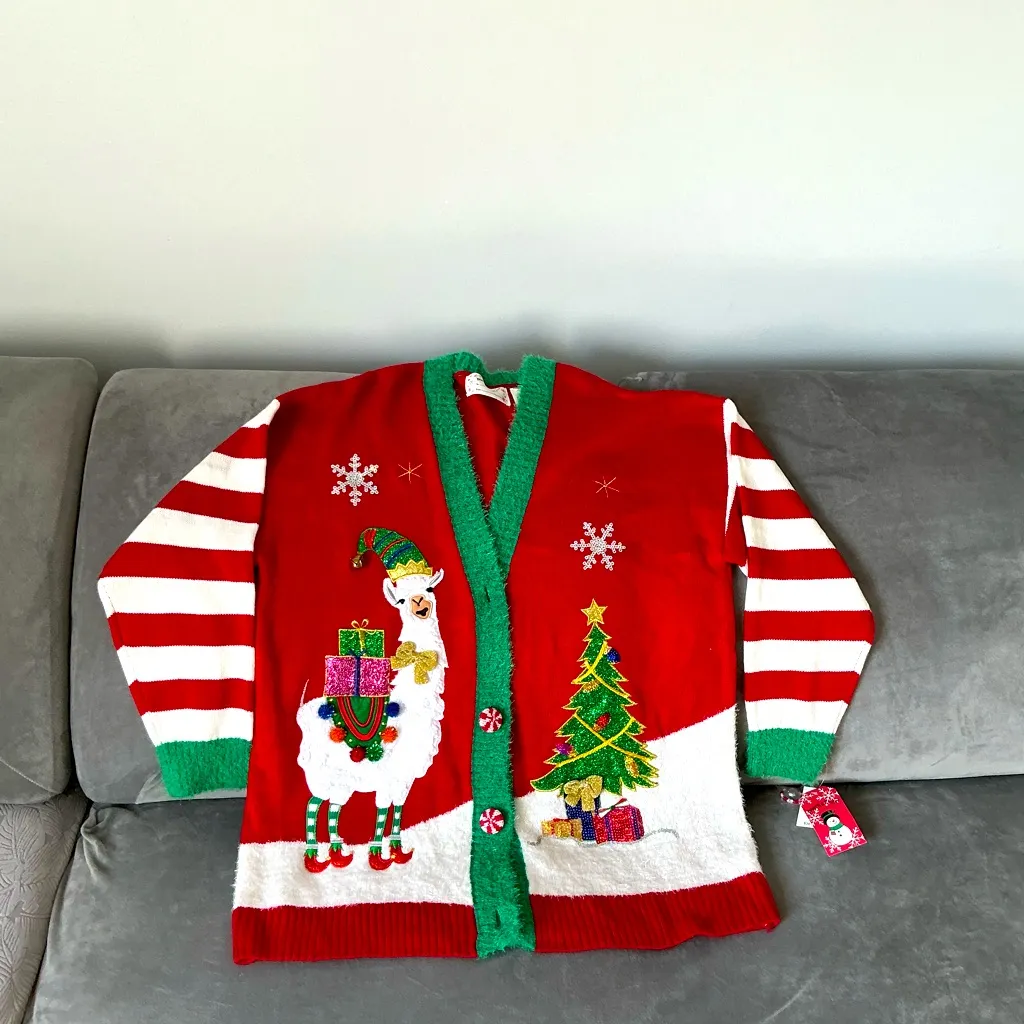 SUPER CUTE CHRISTMAS sweater 🎄🎄 Green Size XL - Image 6