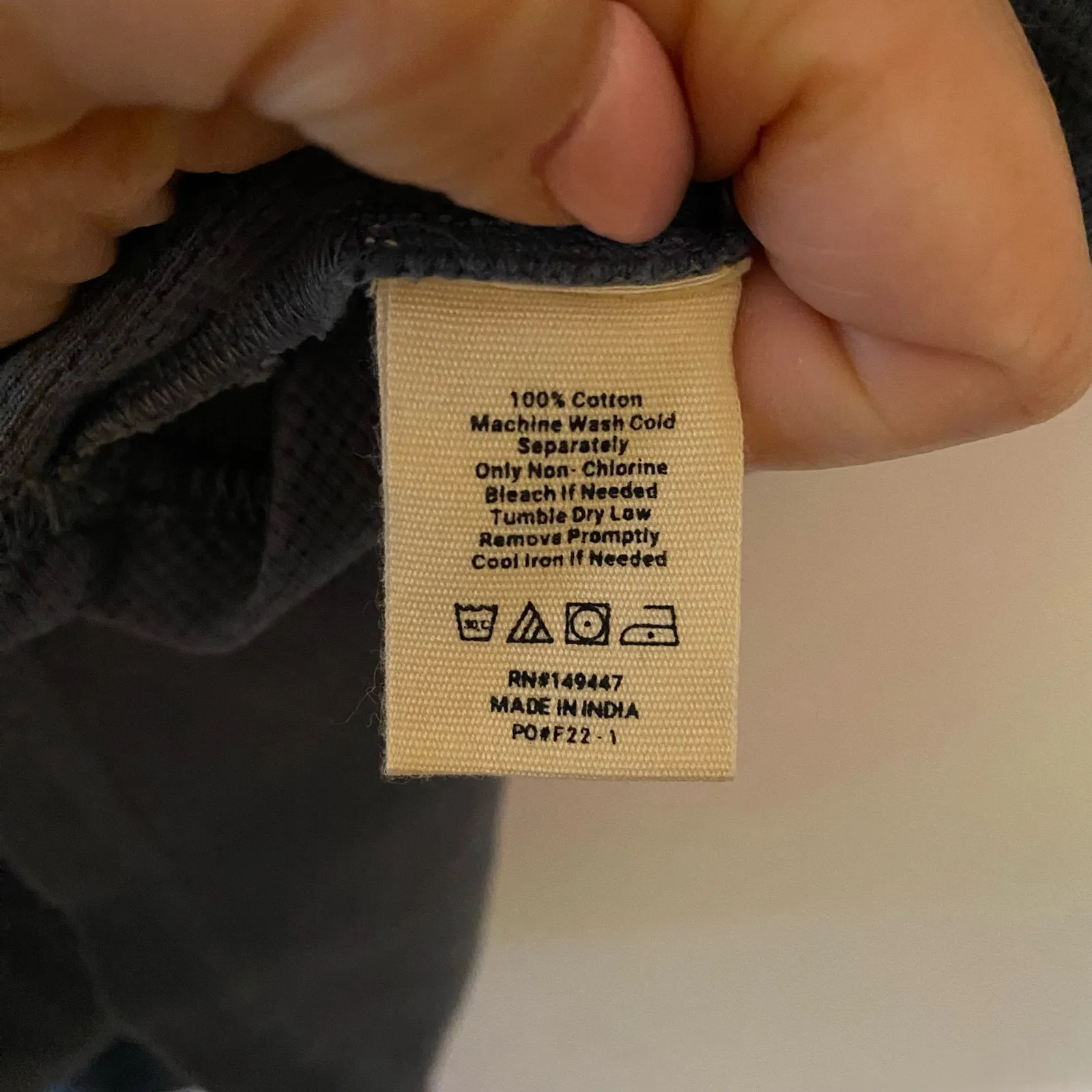 The Normal Brand Blue Henley Thermal Long Sleeve Shirt Dress Women's size XS - Image 12