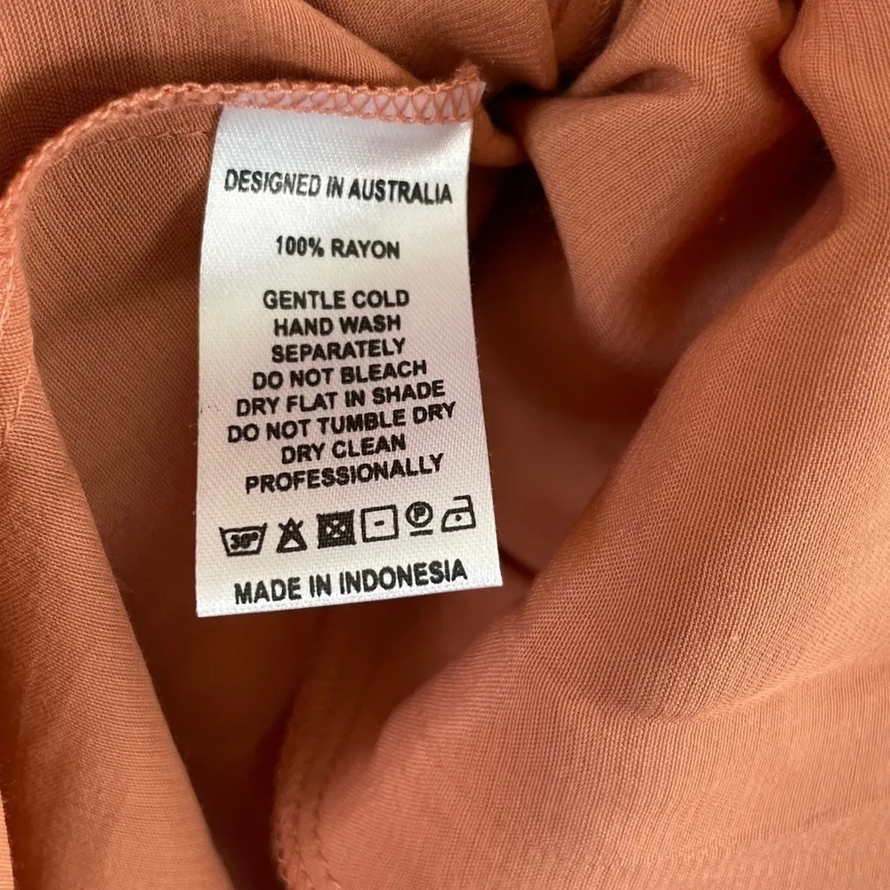 𝅺SWF Ruffle Hem Maxi Dress Deep Plunge Medium Pink - Image 12