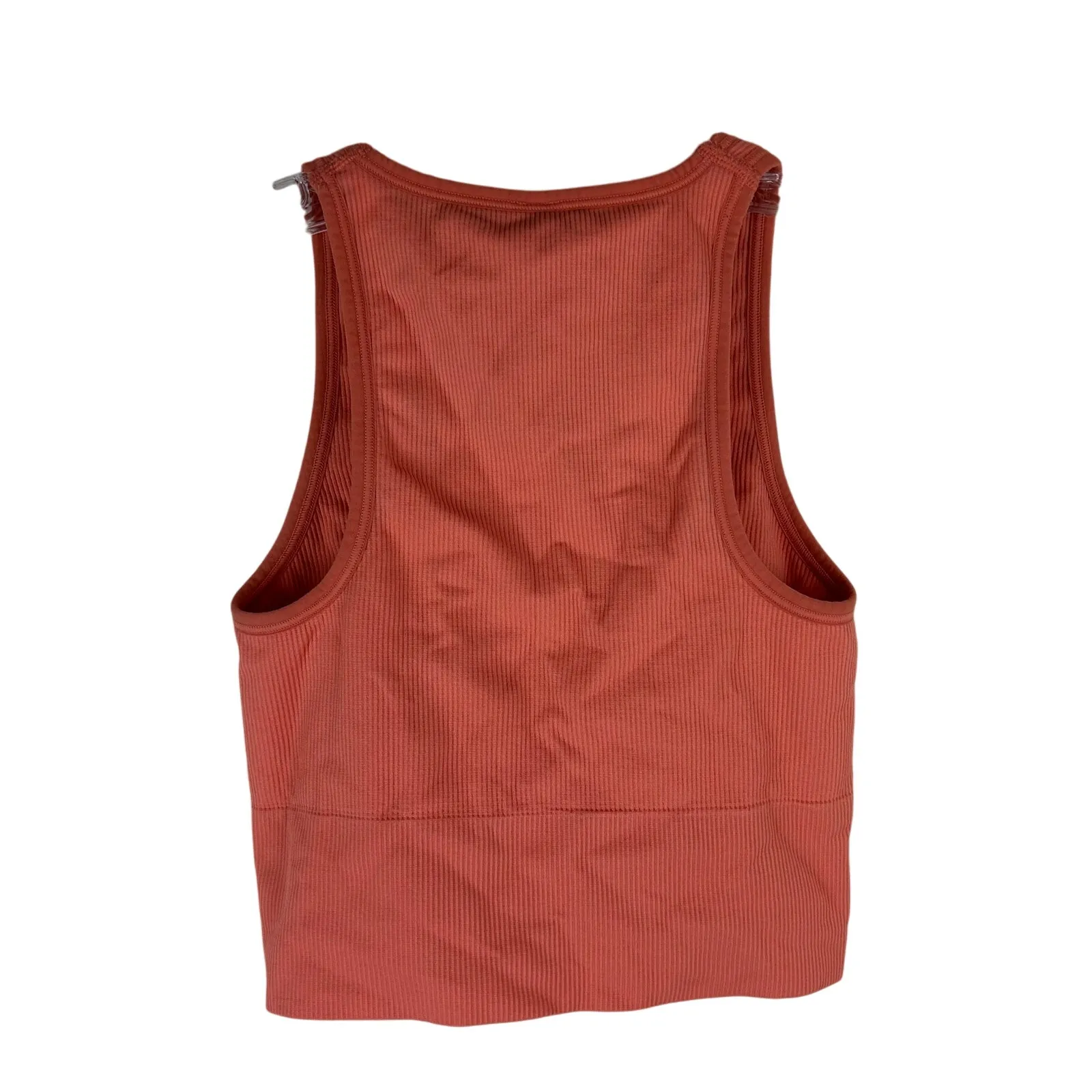 Athleta Aurora Seamless Crop Ribbed Tank Size XXS Peach Orange Yoga - Image 4