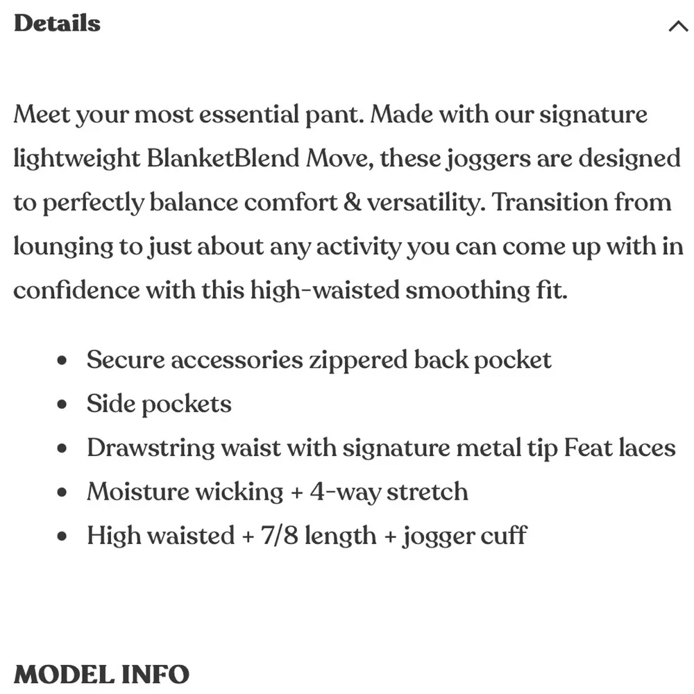 Feat Powder Blue Blanket Blend Move Joggers Size XS - Image 3