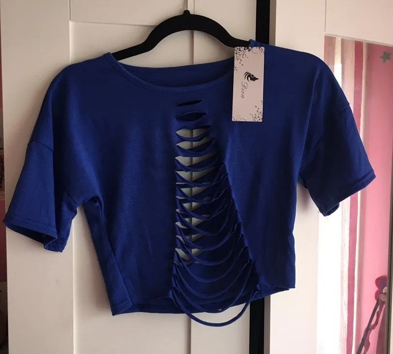 Blue Set with rips Size L - Image 2